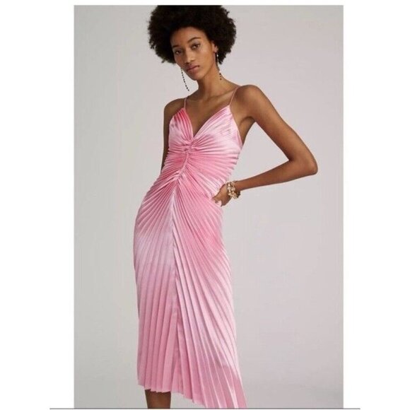 NWT Delfi Collective Marilyn Dress in Magenta Dark Pink Velvet Size Small - Picture 5 of 14